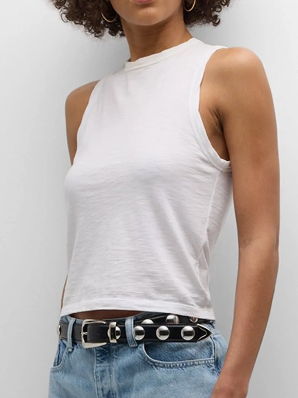 Rag & Bone NWOT Slub Cotton Crewneck Tank White Size Medium